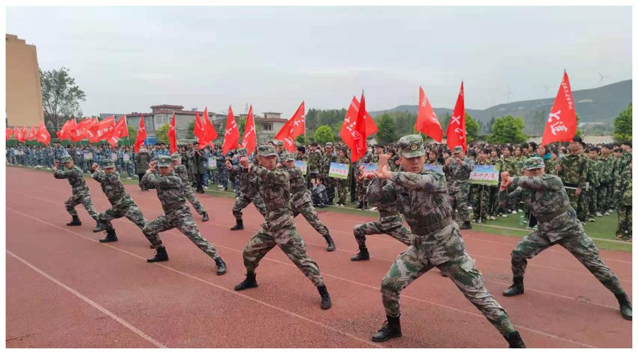我校2021级新生军训活动正式开启 我校2021级新生军训活动正式开启
